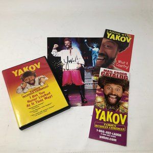 Yakov Russian Comedian - Signed photo. 1998 Tape brochures